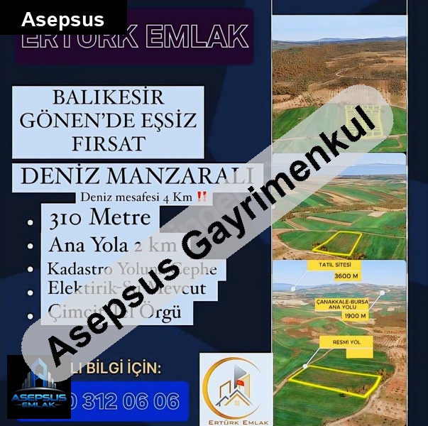Asepsus Emlak'tan  turplu mh. 'sinde satılık arsa