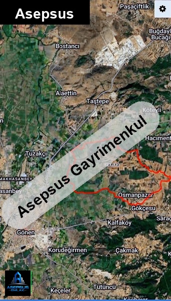 Asepsus Emlak'tan  osmanpazar mh. 'sinde satılık arsa