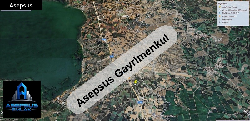 Asepsus Emlak'tan  aksakal mh. 'sinde satılık arsa