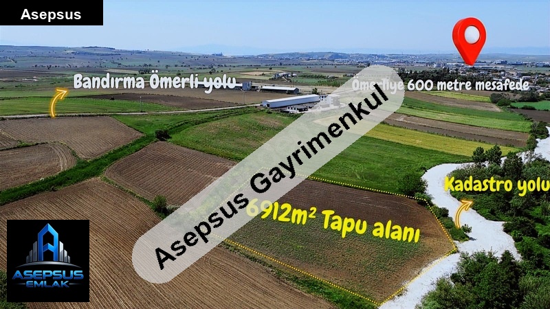 Asepsus Emlak'tan  ömerli mh. 'sinde satılık arsa