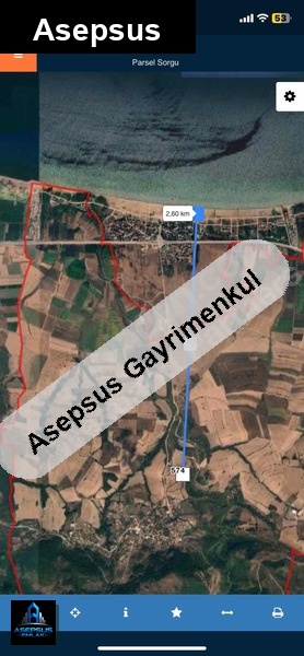 Asepsus Emlak'tan  kınalar mh. 'sinde satılık arsa