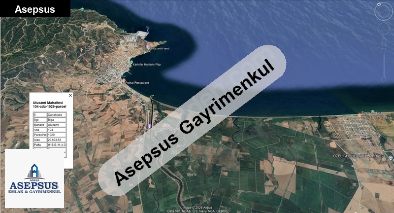 Asepsus Emlak'tan 3+1 karabiga bld. 'sinde satılık arsa