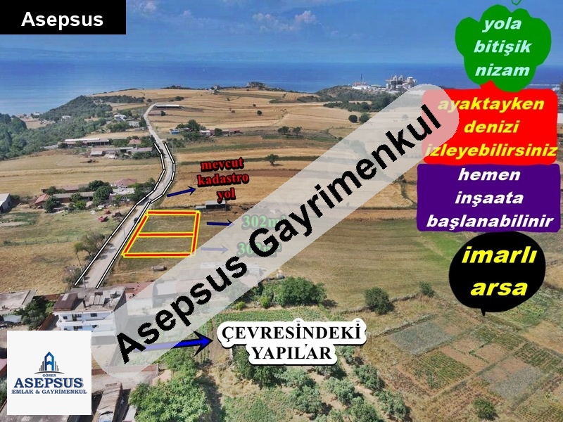 Asepsus Emlak'tan 3+1 değirmencik köyü 'sinde satılık arsa