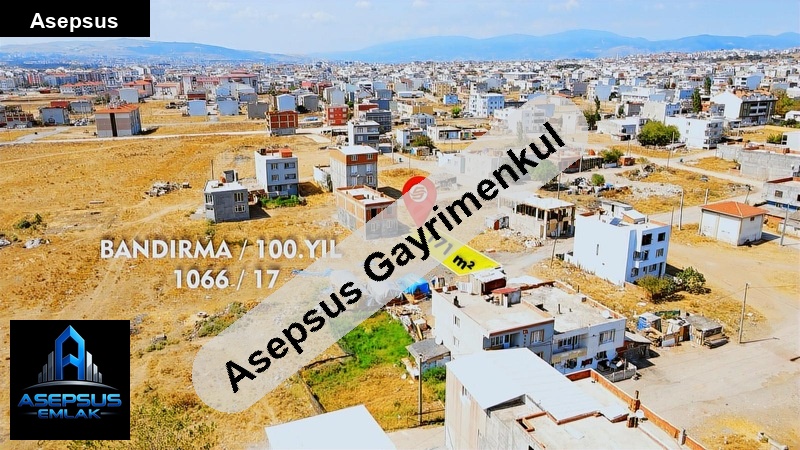 Asepsus Emlak'tan  100. yıl mh. 'sinde satılık arsa