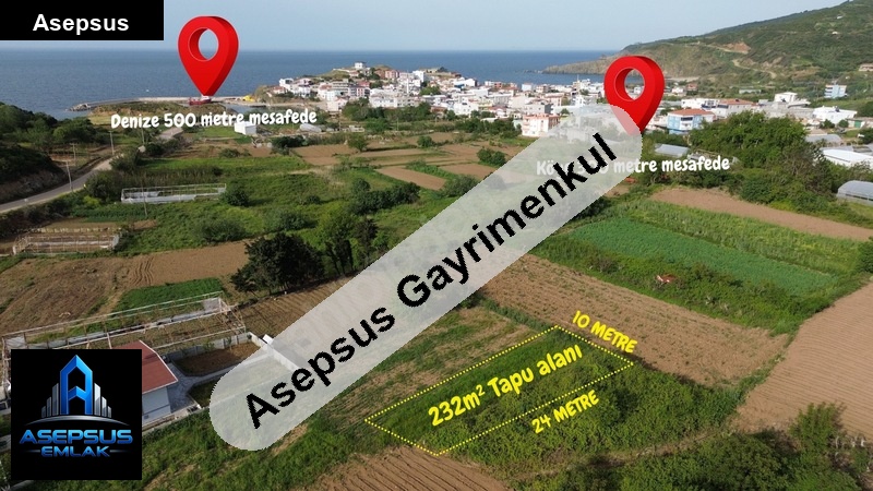Asepsus Emlak'tan  yenice mh. 'sinde satılık arsa
