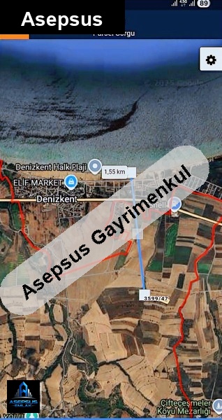 Asepsus Emlak'tan  kınalar mh. 'sinde satılık arsa