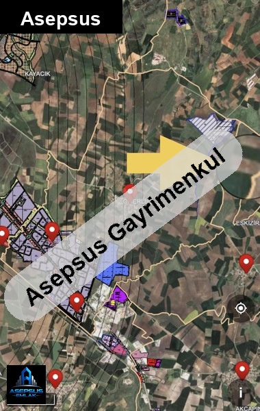 Asepsus Emlak'tan  eskiziraatli mh. 'sinde satılık arsa